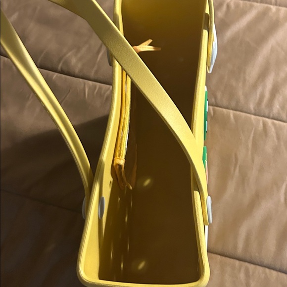 BOGG BAG Yellow Tote with Sports Theme - Picture 2 of 4